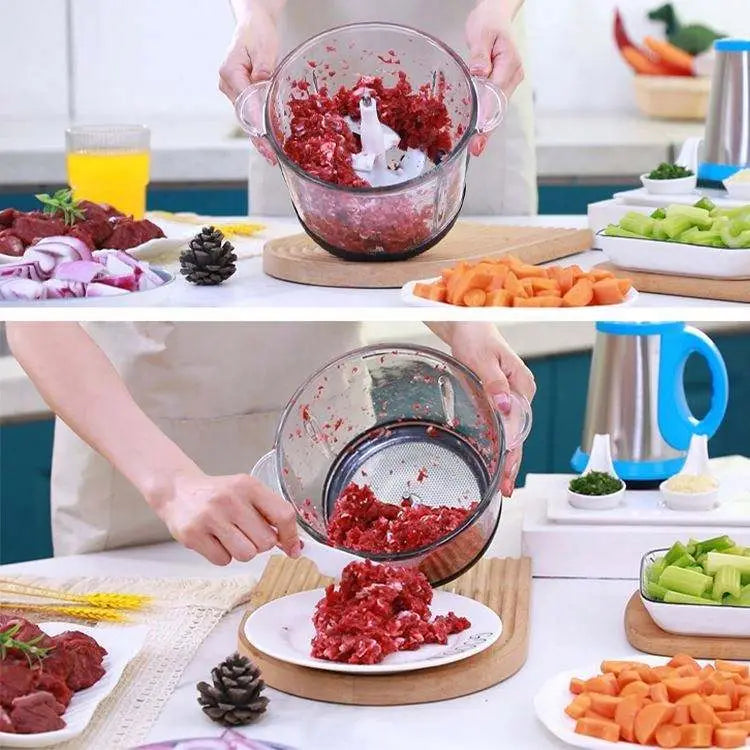 Mini Electric Food Chopper – USB Rechargeable Vegetable & Garlic Cutter