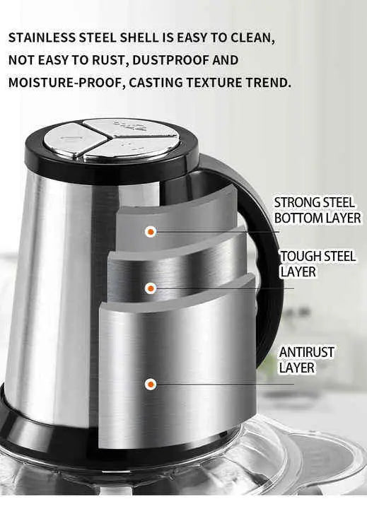 Mini Electric Food Chopper – USB Rechargeable Vegetable & Garlic Cutter