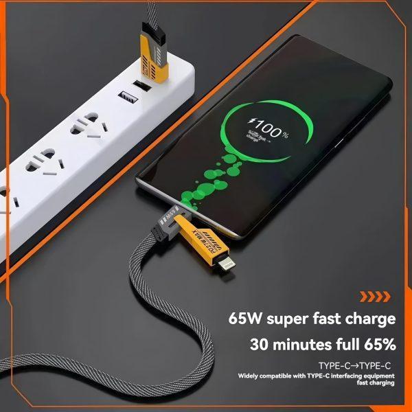 Fast Charging Braided Data Cable – Durable & Tangle-Free